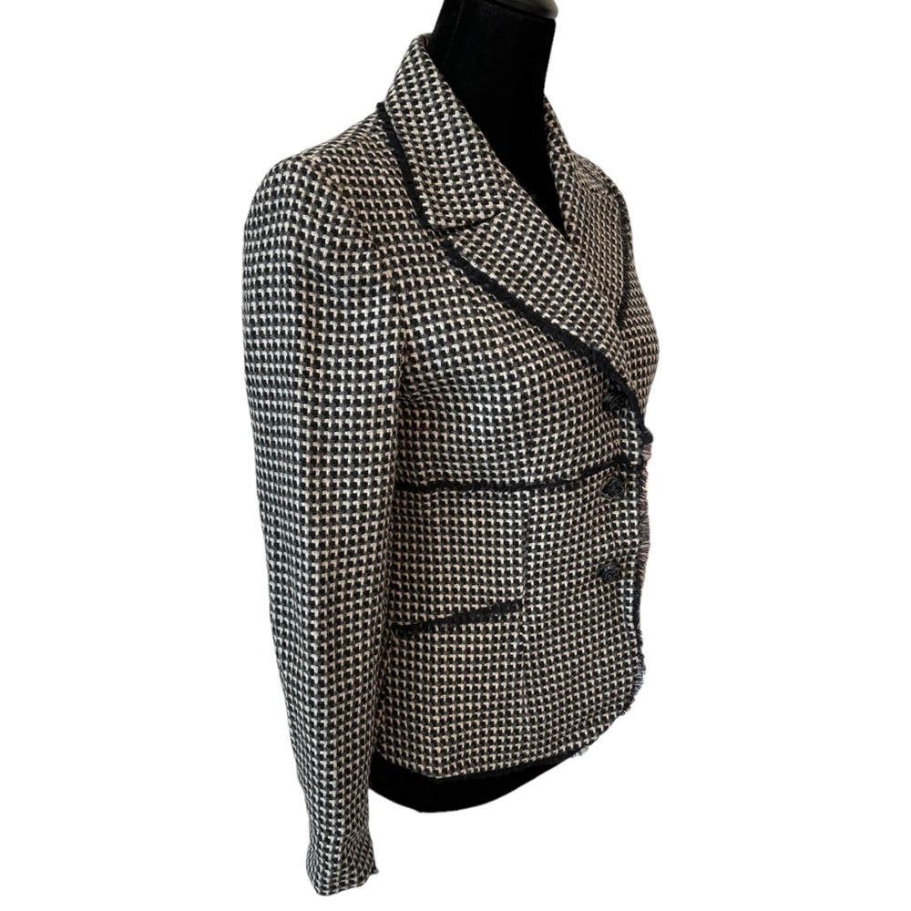Tahari Black & White Jacket Size 6 - Picture 4 of 9
